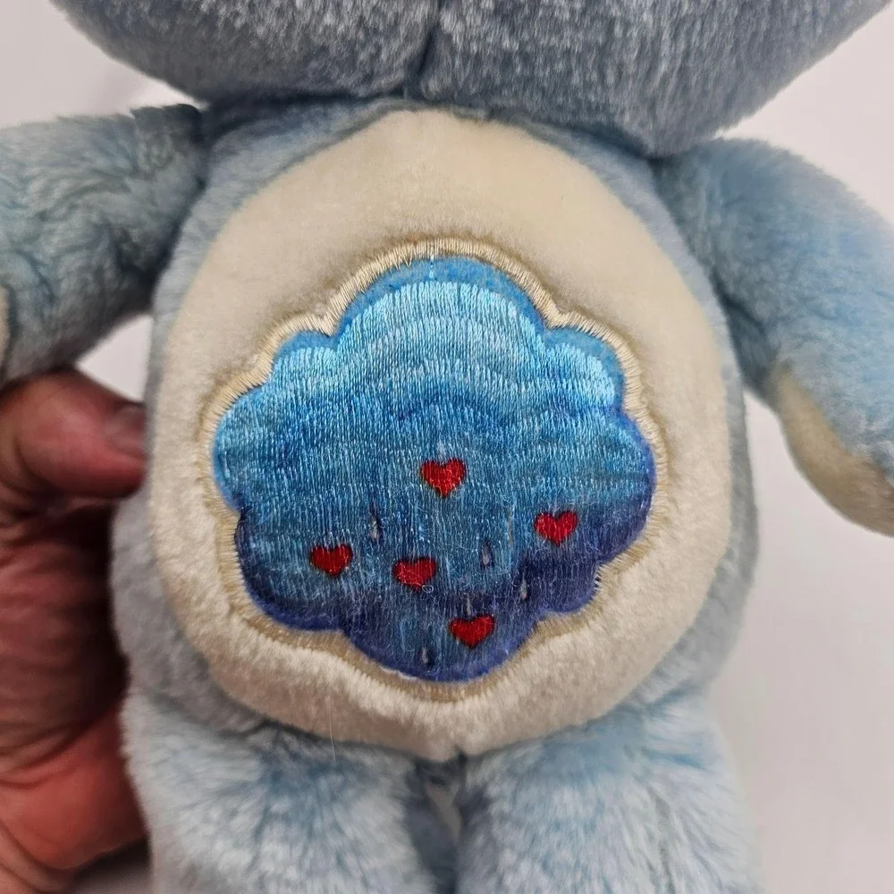 Vintage Kenner Care Bears Grumpy Bear Plush Stuffed Small Blue 1983 Washable
